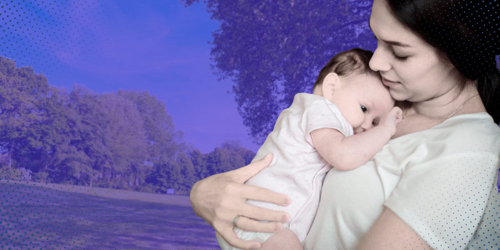 una madre con su bebé